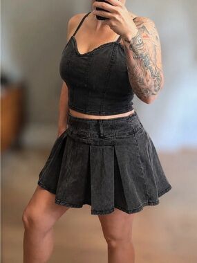 Skort and corset top set